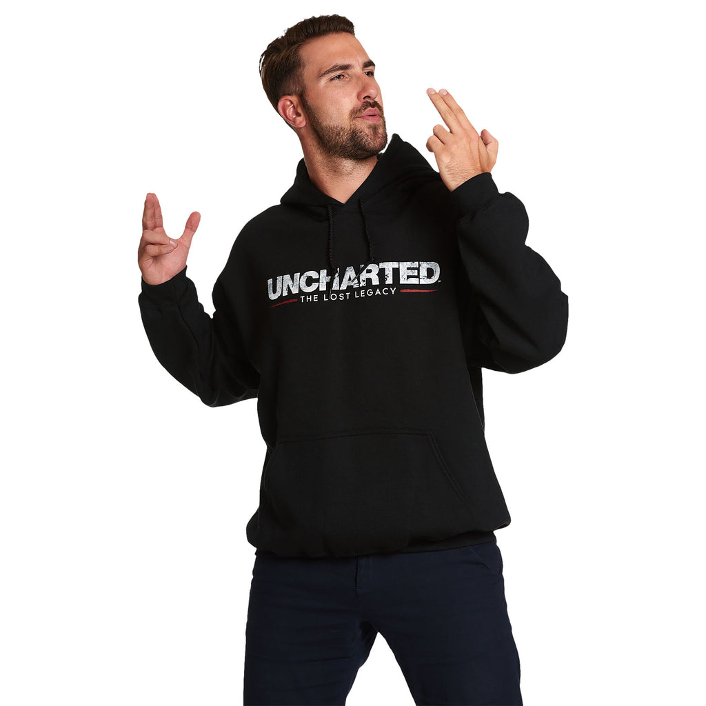 Produktbild Uncharted - Logo Hoodie svart