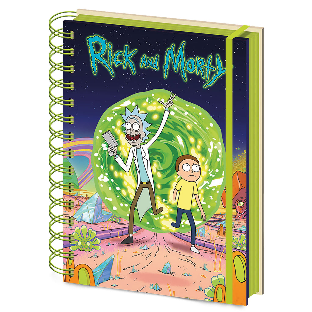 Product image Rick and Morty - Portal Notebook A5 neon