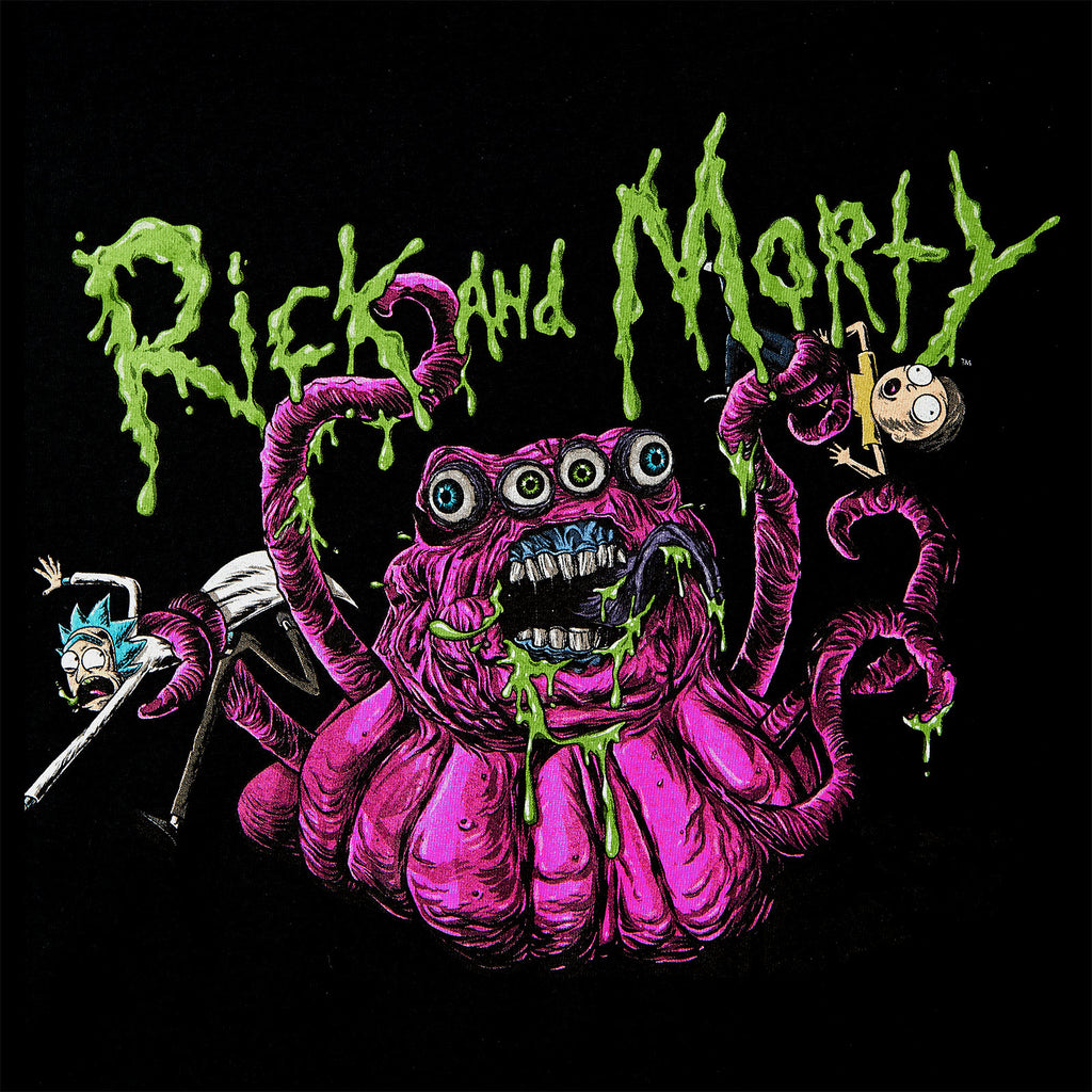 Produktbild Rick and Morty - Monster Slime T-Shirt svart