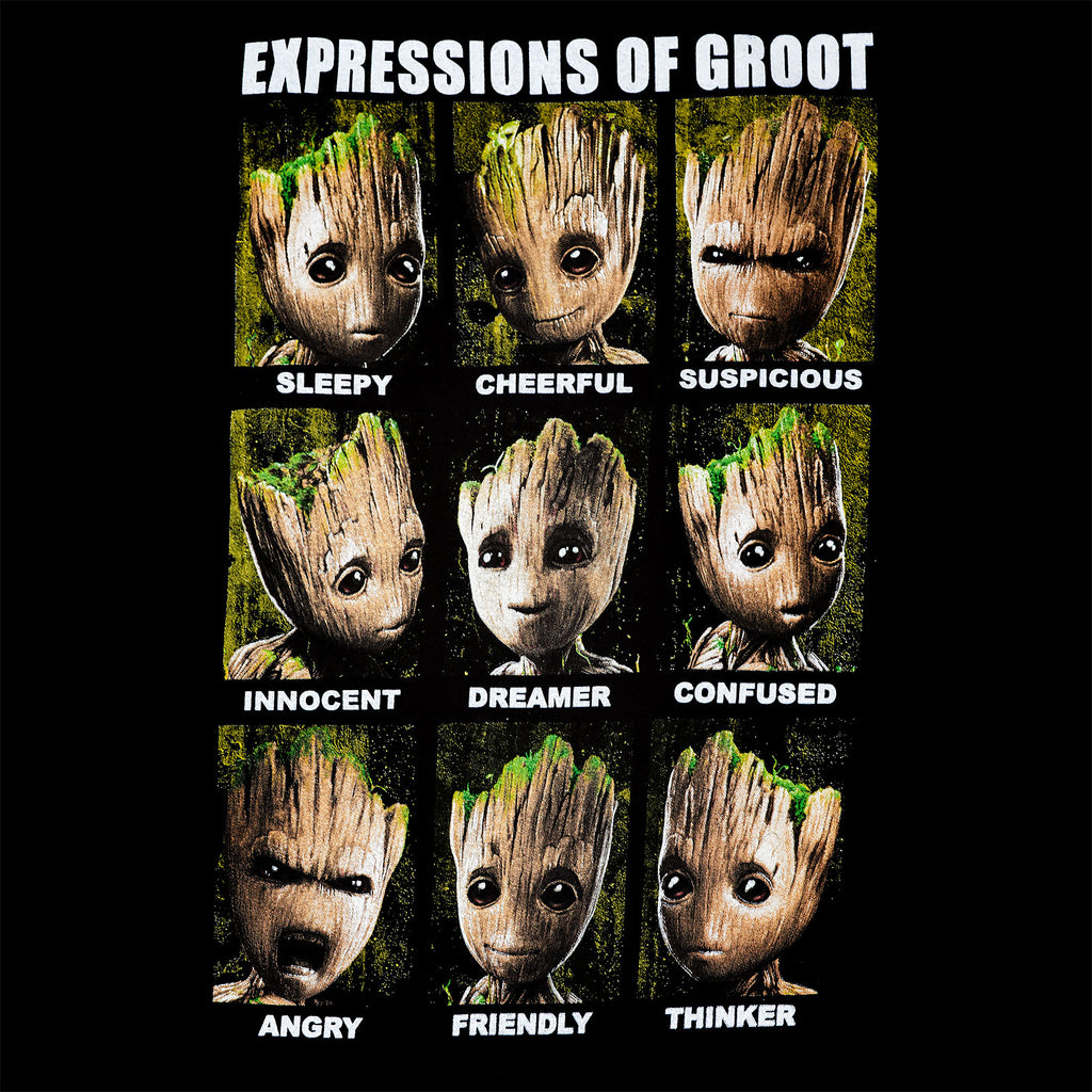 Produktbild Guardians of the Galaxy - Groot Expressions Linne svart