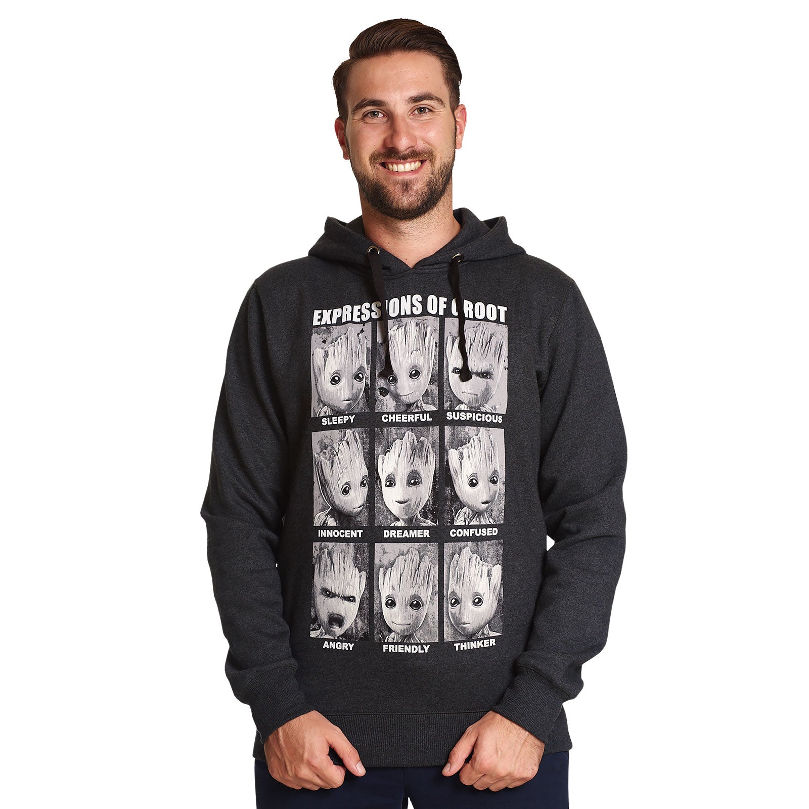 Product image Guardians of the Galaxy - Groot Expressions Hoodie Grey