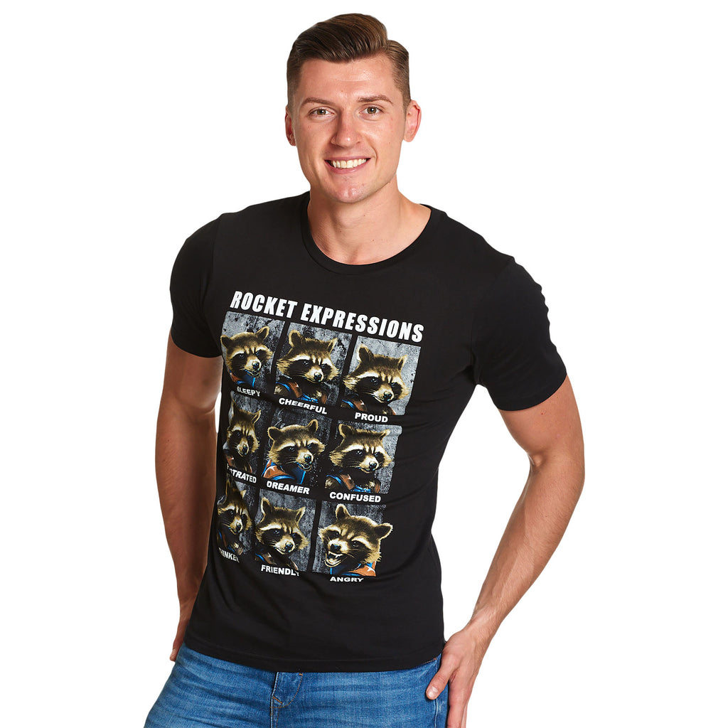 Produktbild Guardians of the Galaxy - Rocket Expressions T-shirt svart