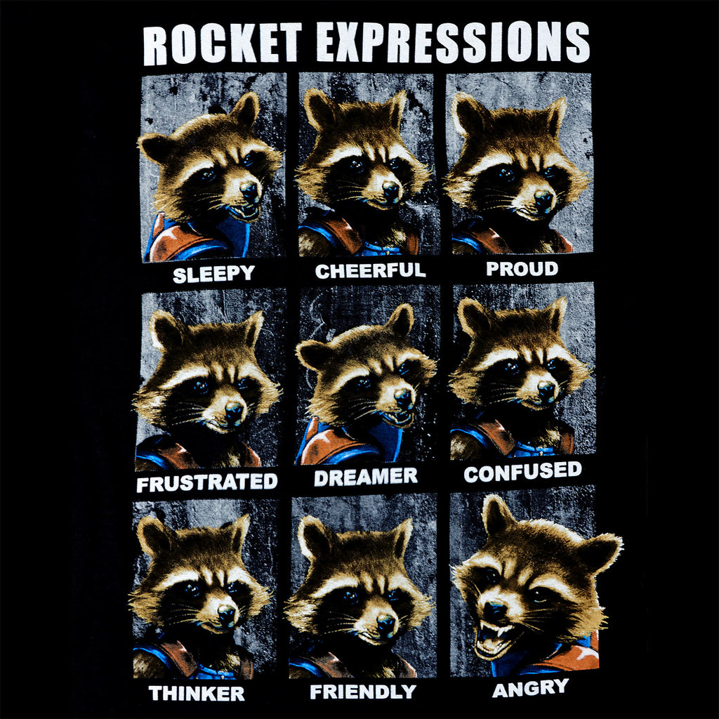 Produktbild Guardians of the Galaxy - Rocket Expressions T-shirt svart