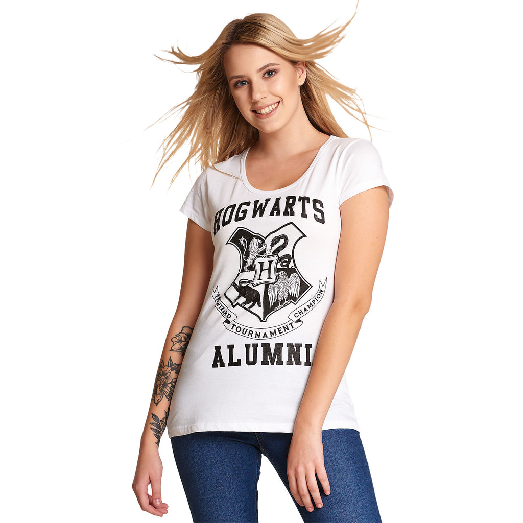 Produktbild Harry Potter - Hogwarts Alumni T-shirt dam vit