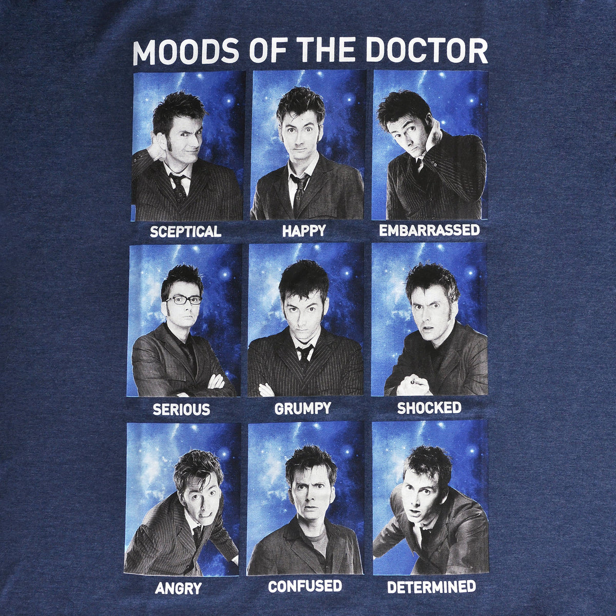 Product image Doctor Who - Moods of the Doctor T-Shirt blue