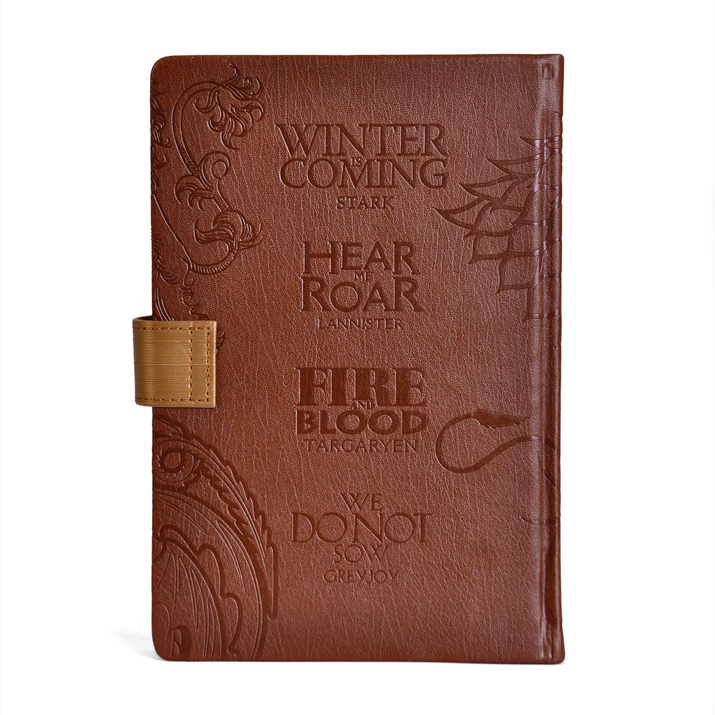Produktbild Game of Thrones - Premium anteckningsbok A5 med husens vapensköldar