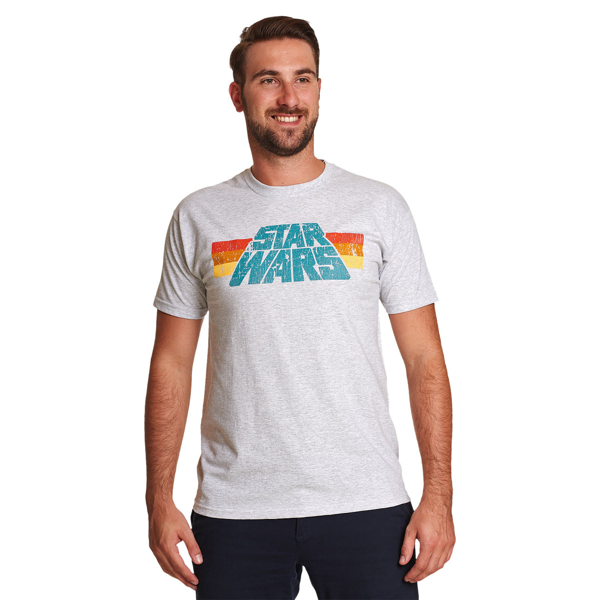 Produktbild Star Wars - Vintage 77 Logo T-shirt grå