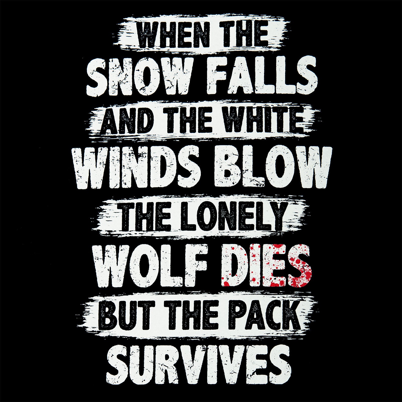 Produktbild The Pack Survives T-shirt svart