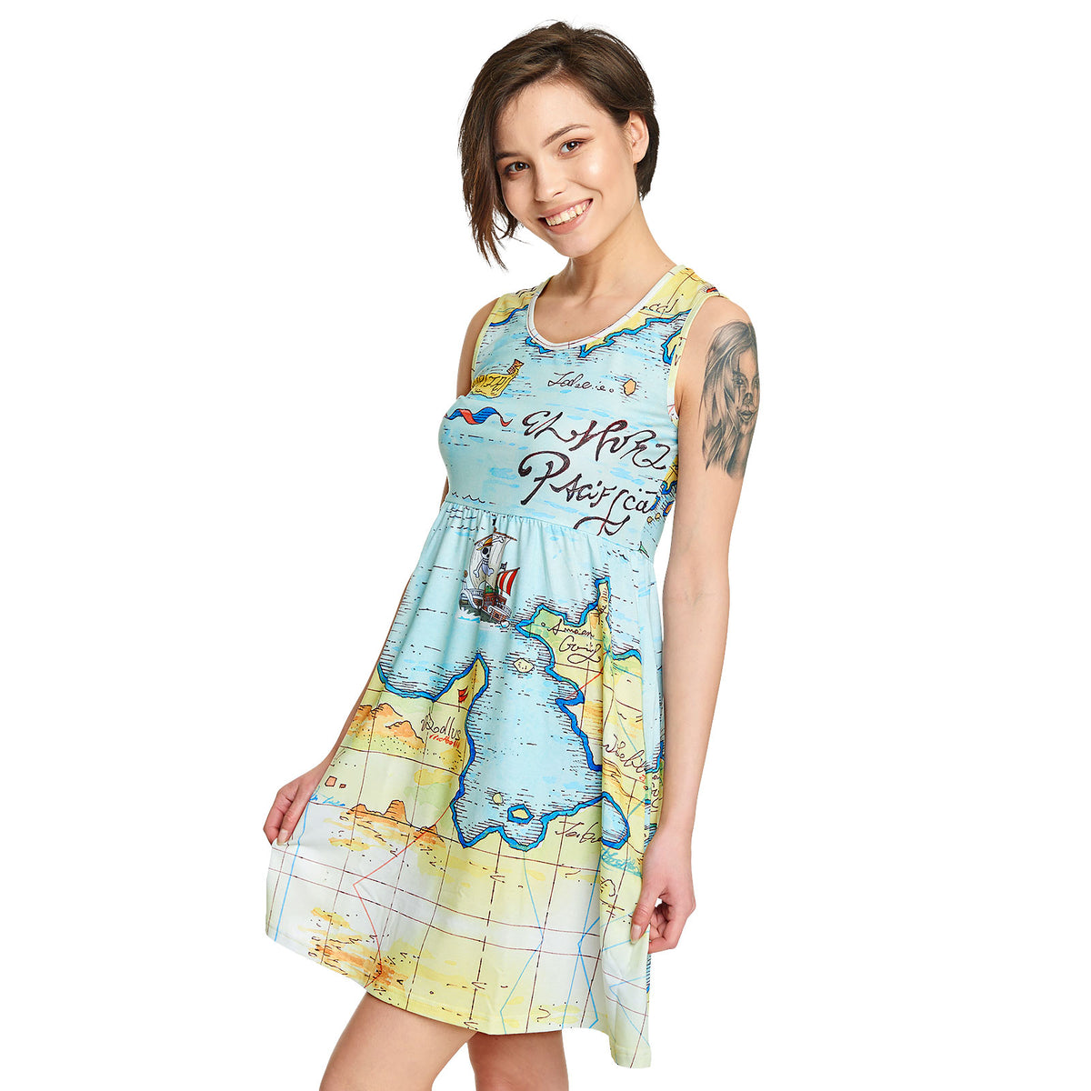 Produktbild One Piece - East Blue Map Miniklänning