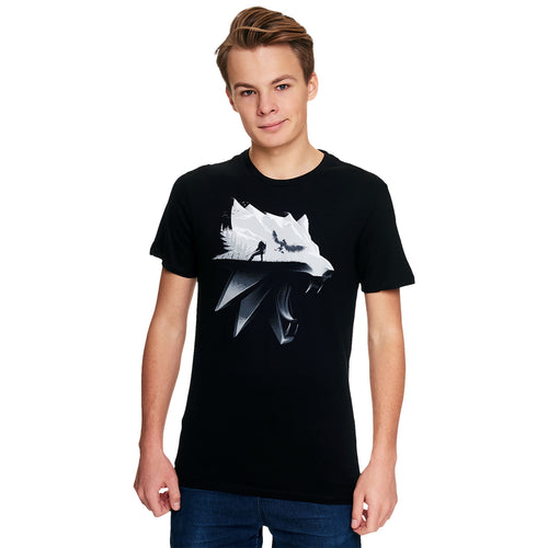 Produktbild Witcher - Vargsilhuett T-shirt svart