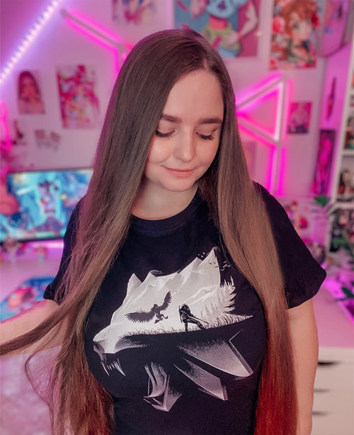 Produktbild Witcher - Vargsilhuett T-shirt svart