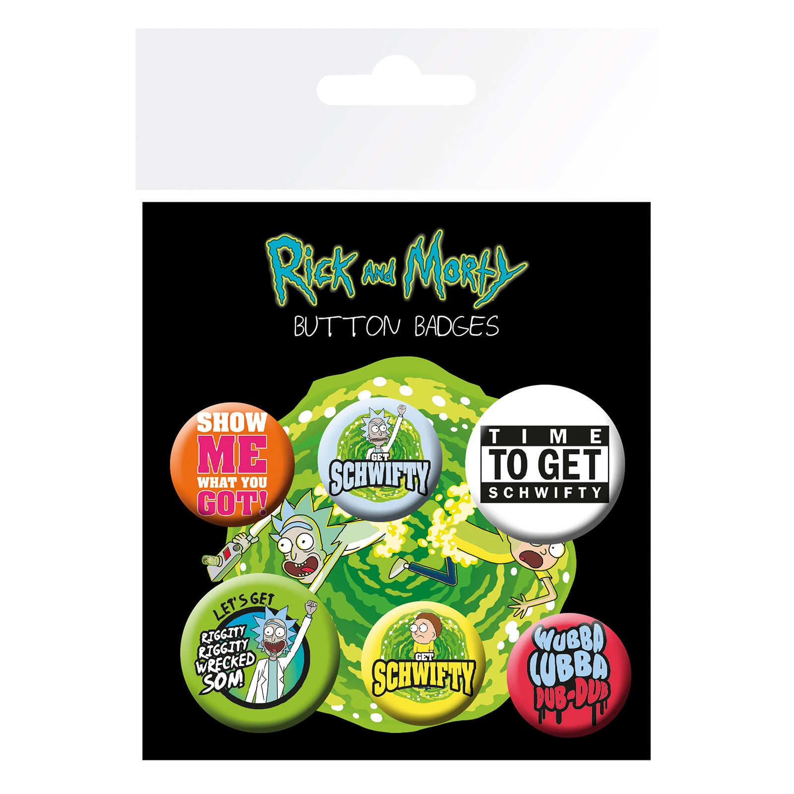 Produktbild Rick and Morty - 6-pack knappset