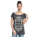 Produktbild Alice i Underlandet - Wonderland T-shirt dam loose fit grå
