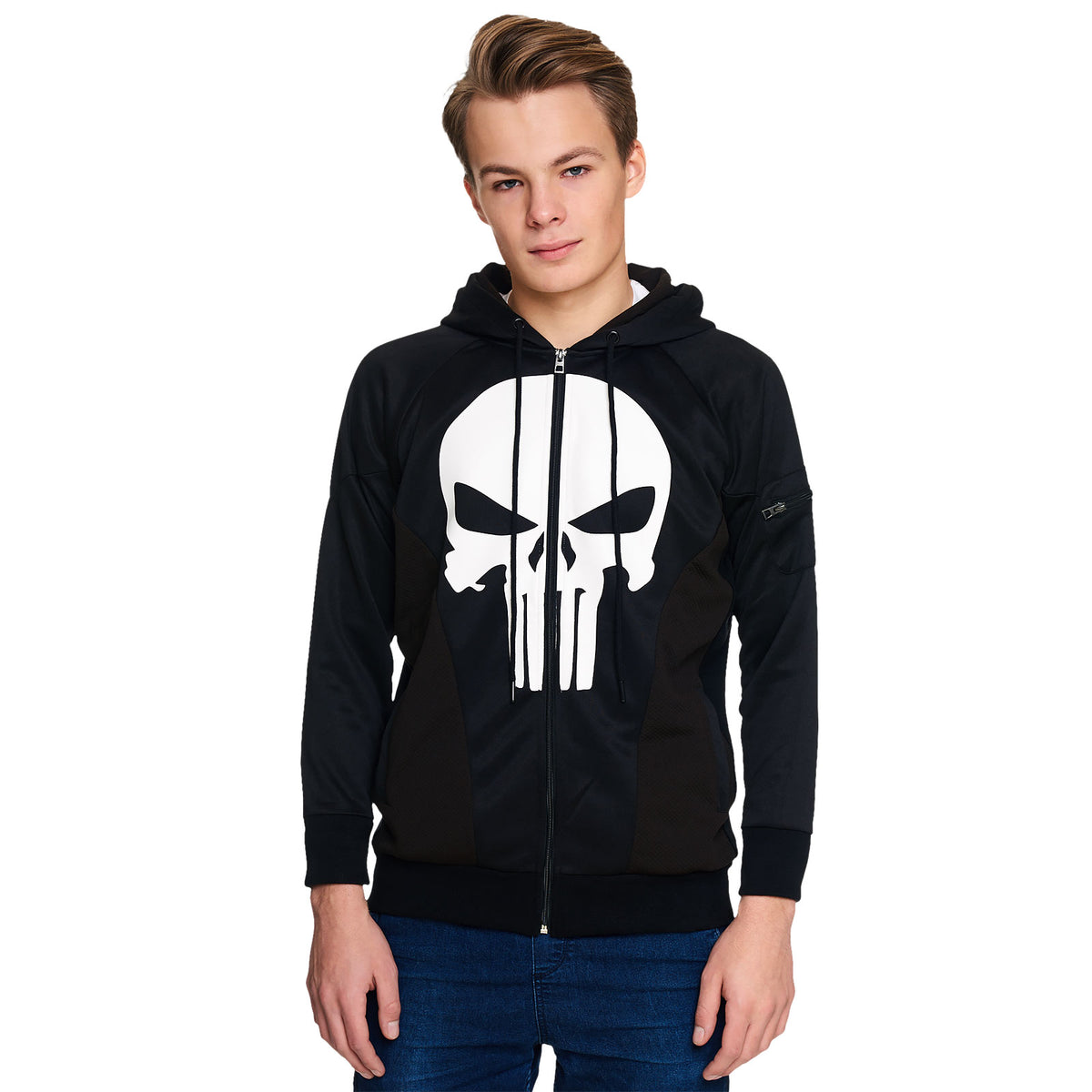Produktbild Punisher - Logotyp Huvtröja svart