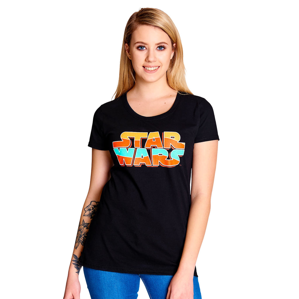 Produktbild Star Wars - Vintage Logo T-shirt dam svart