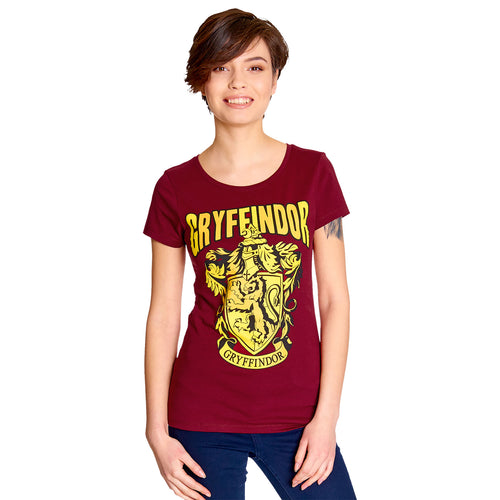 Produktbild Harry Potter - Gryffindor Emblem T-shirt Dam röd
