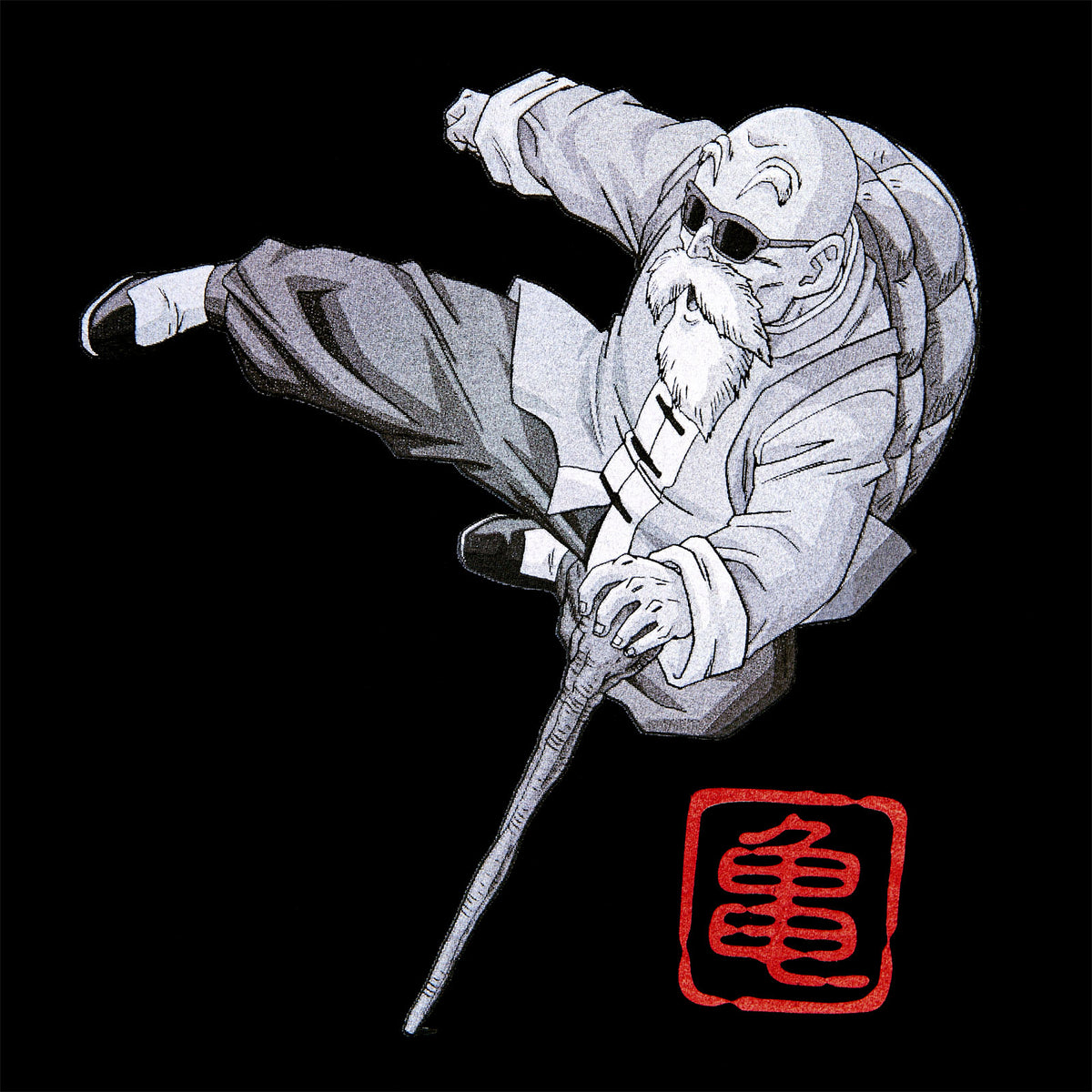 Produktbild Dragon Ball Z - Muten Roshi Kick T-Shirt svart