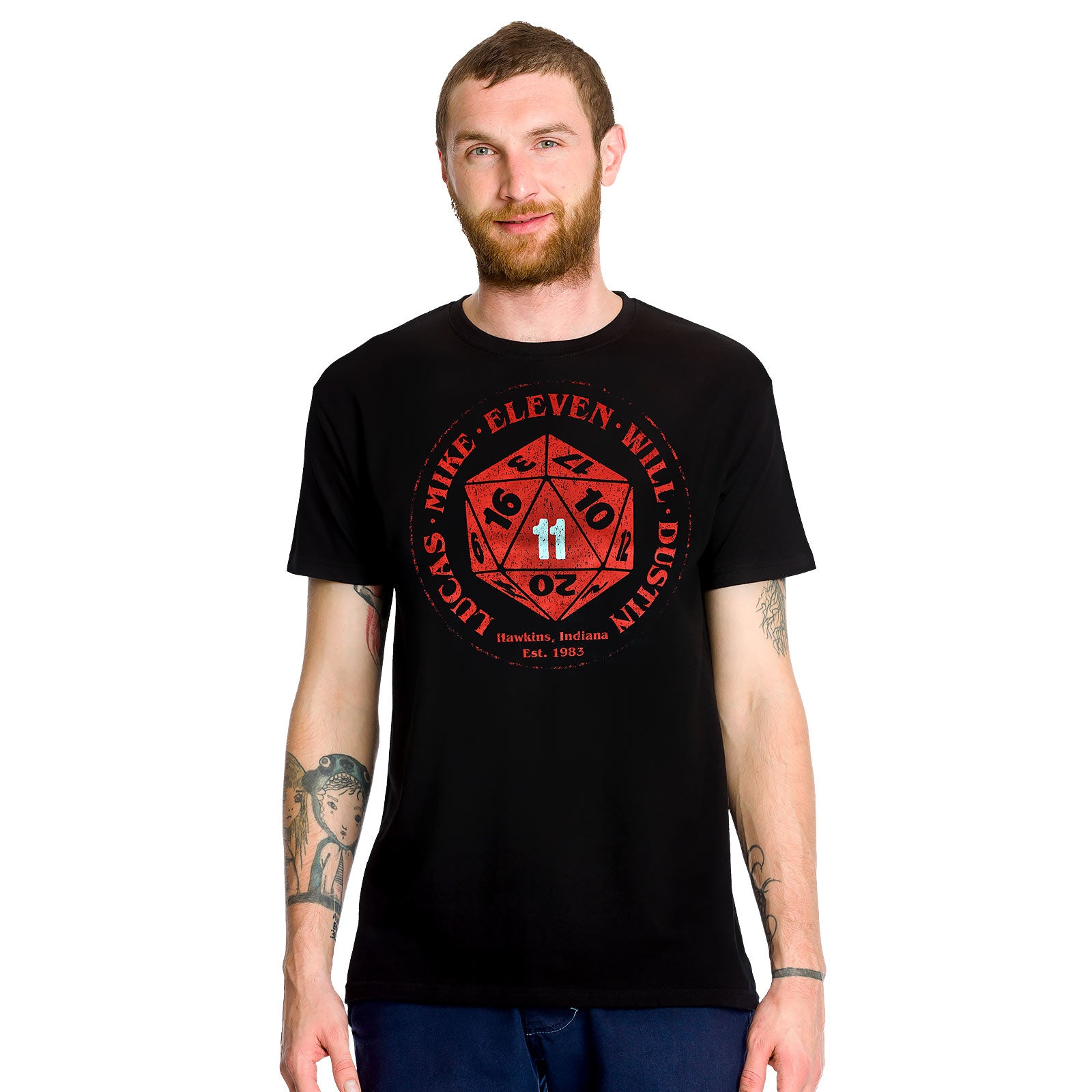 Produktbild Eleven Dice T-shirt för Stranger Things-fans