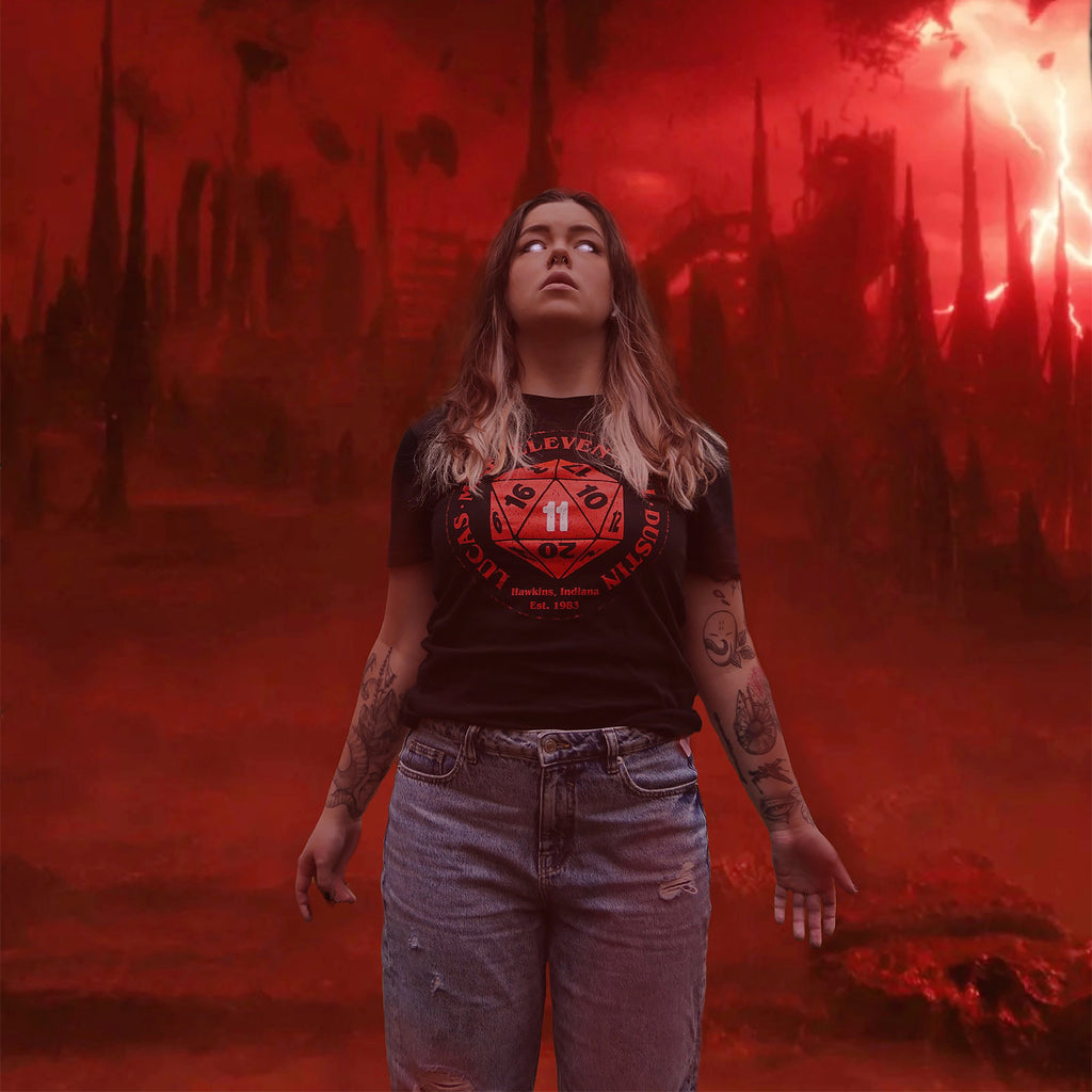 Produktbild Eleven Dice T-shirt för Stranger Things-fans