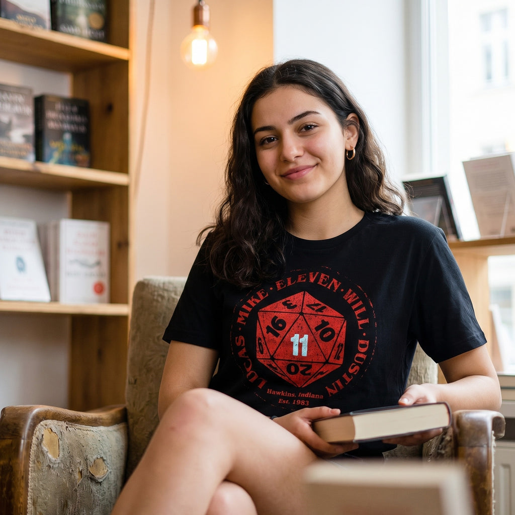 Produktbild Eleven Dice T-shirt för Stranger Things-fans