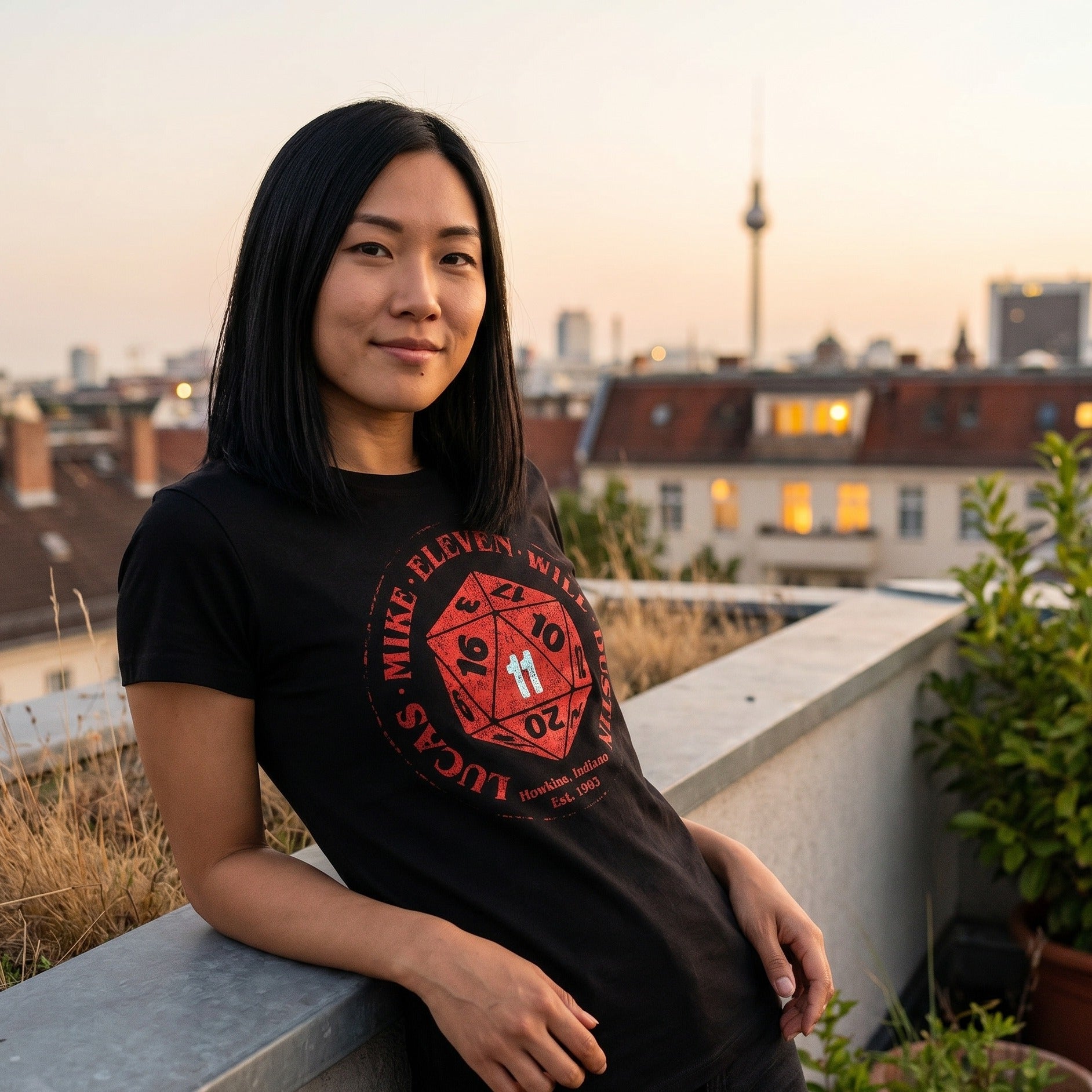 Produktbild Eleven Dice T-shirt för Stranger Things-fans