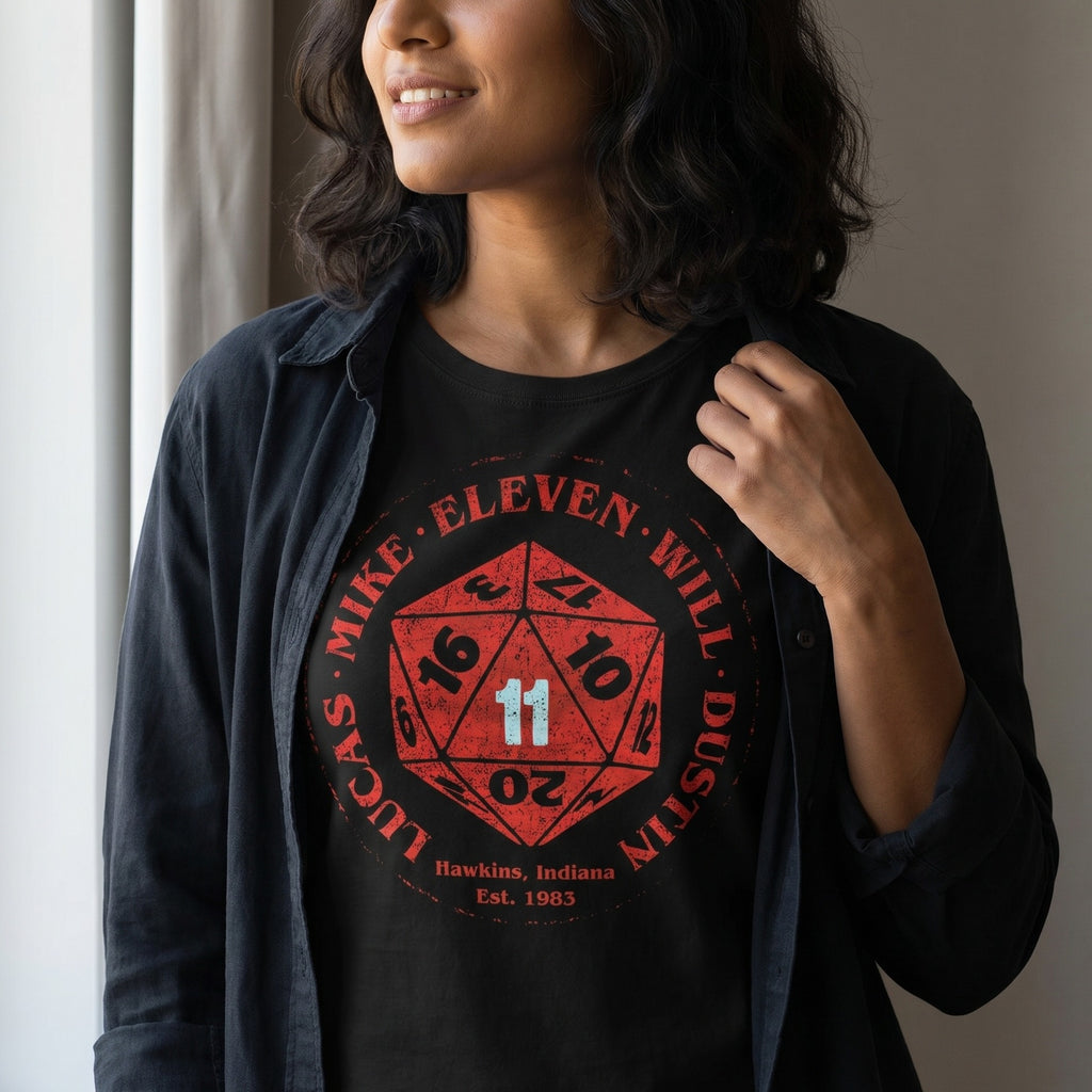 Produktbild Eleven Dice T-shirt för Stranger Things-fans