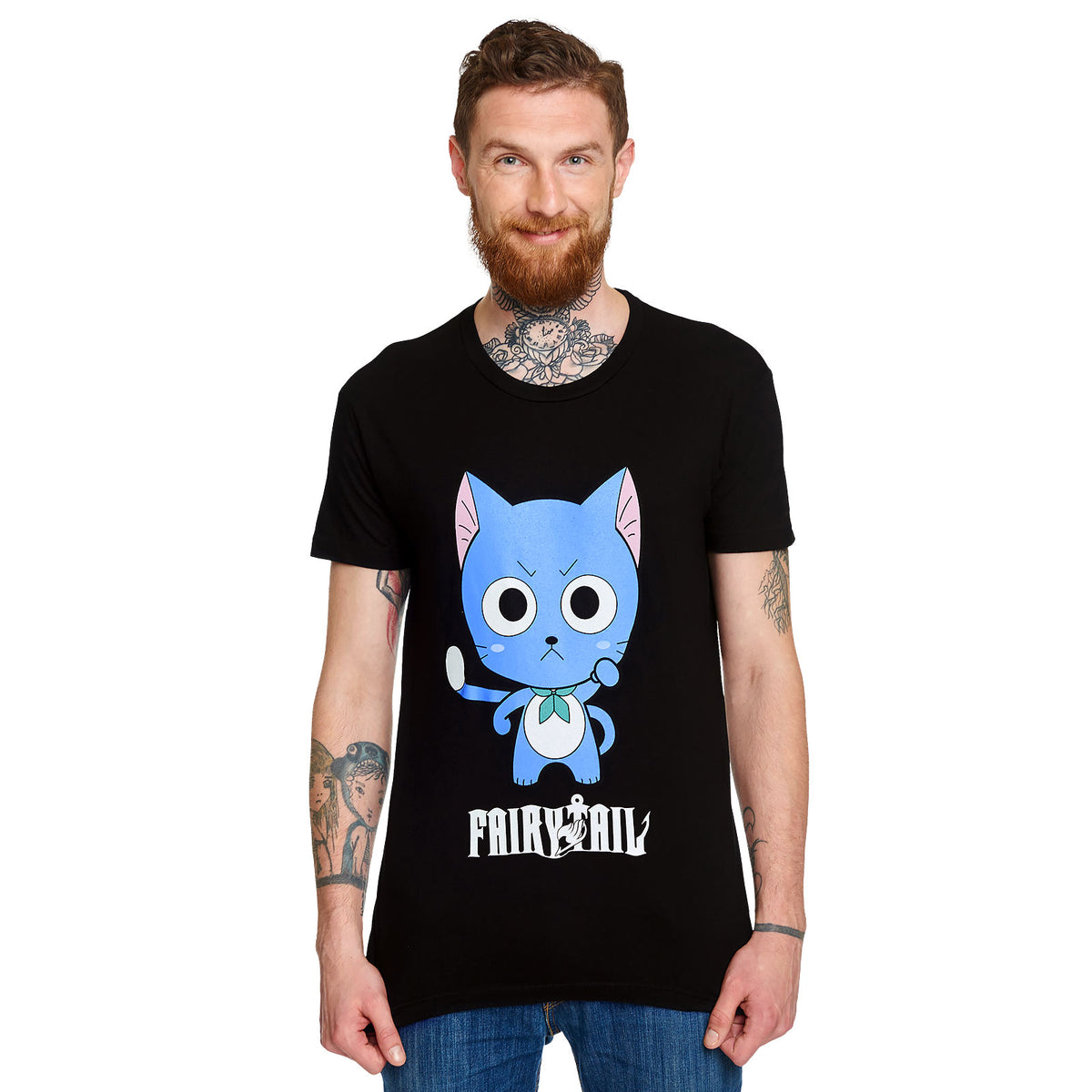 Produktbild Fairy Tail - Happy T-shirt svart