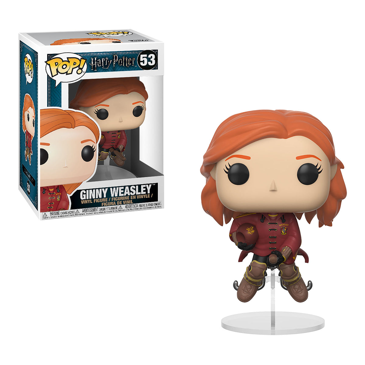 Produktbild Harry Potter - Ginny Weasley på kvast Funko Pop figur
