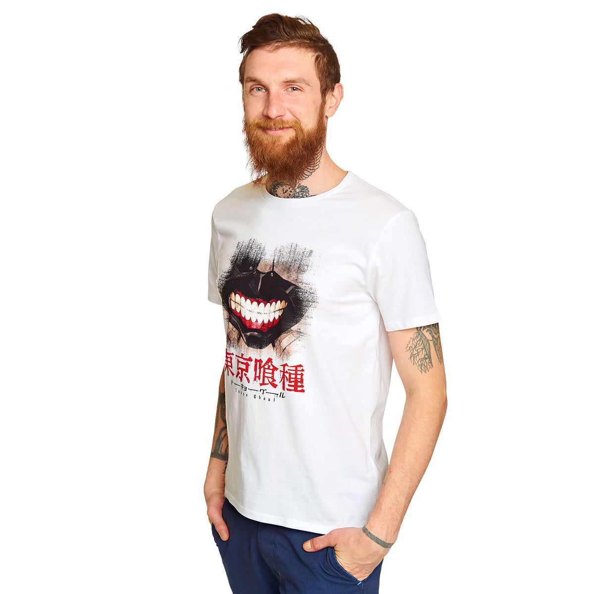 Product image Tokyo Ghoul - Kaneki Mask T-Shirt white
