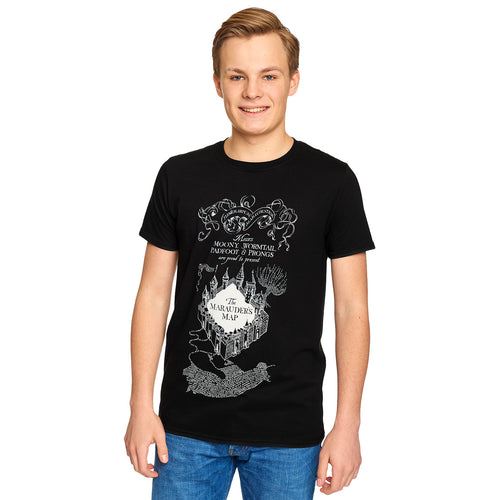 Produktbild Harry Potter - Svart T-shirt med Marodörernas Karta