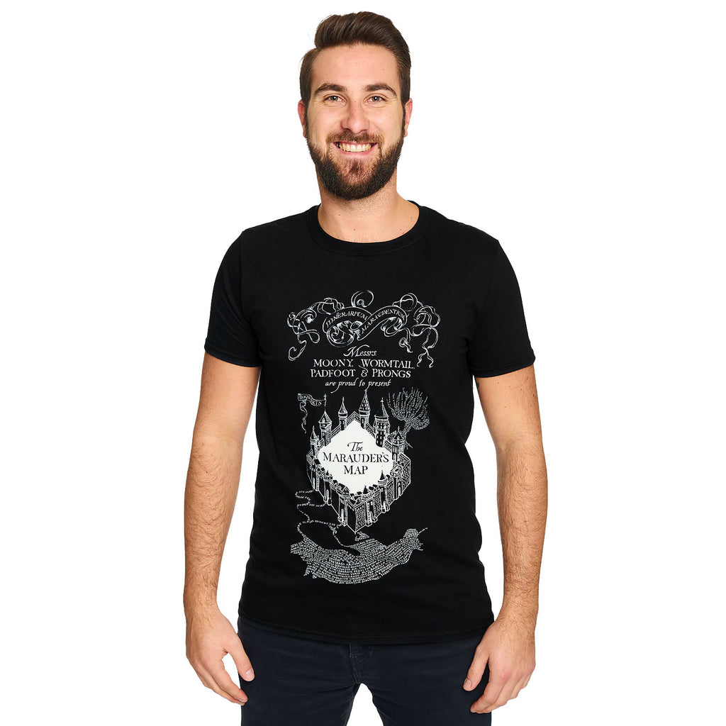 Produktbild Harry Potter - Svart T-shirt med Marodörernas Karta