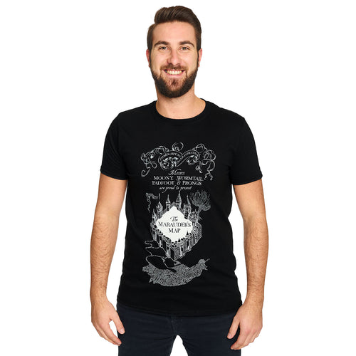 Produktbild Harry Potter - Svart T-shirt med Marodörernas Karta