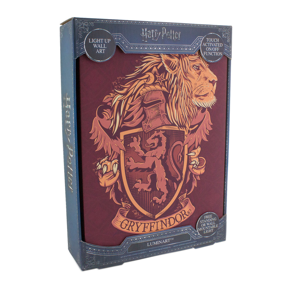 Produktbild Harry Potter - Gryffindor väggbild med ljus
