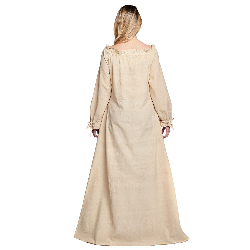 Produktbild Medeltida långärmad klänning beige