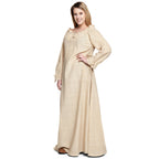 Produktbild Medeltida långärmad klänning beige