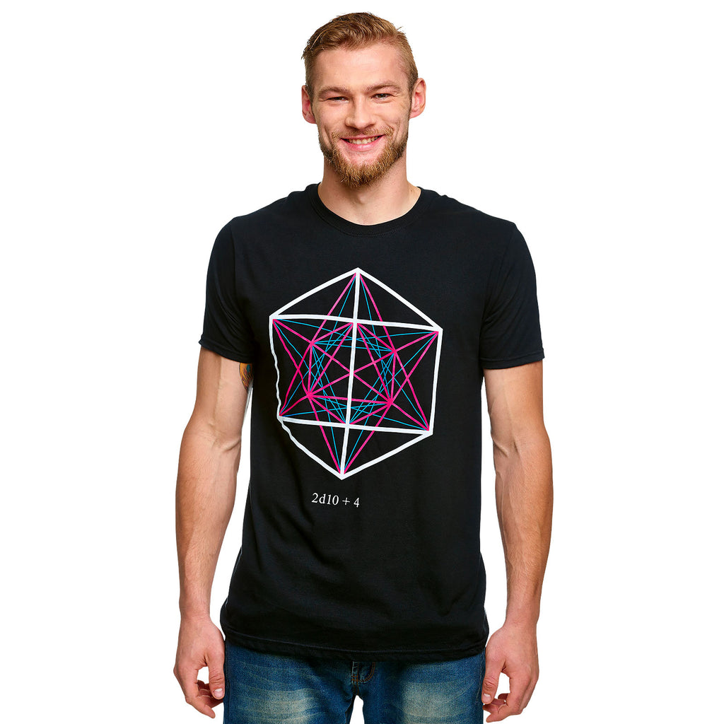 Produktbild Dungeons & Dragons - 2d10 + 4 Symbol T-shirt svart