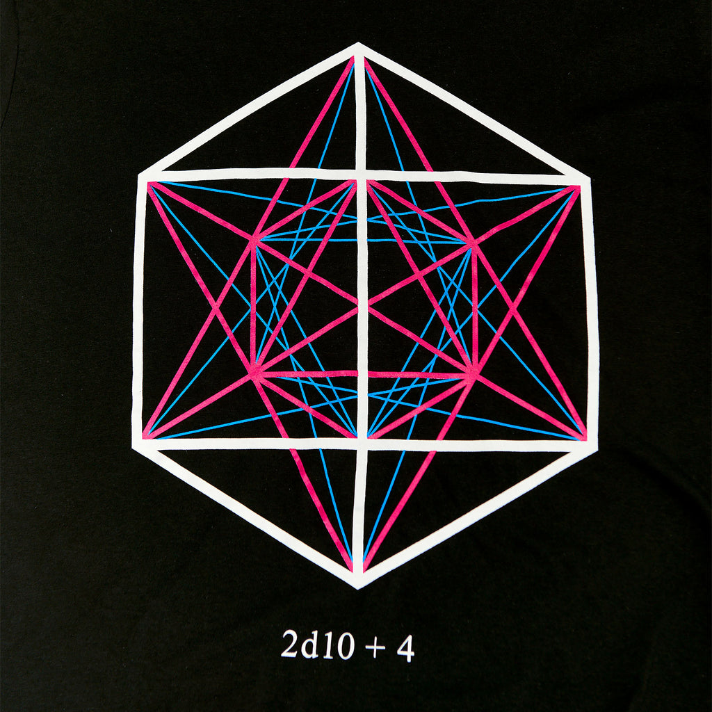 Produktbild Dungeons & Dragons - 2d10 + 4 Symbol T-shirt svart