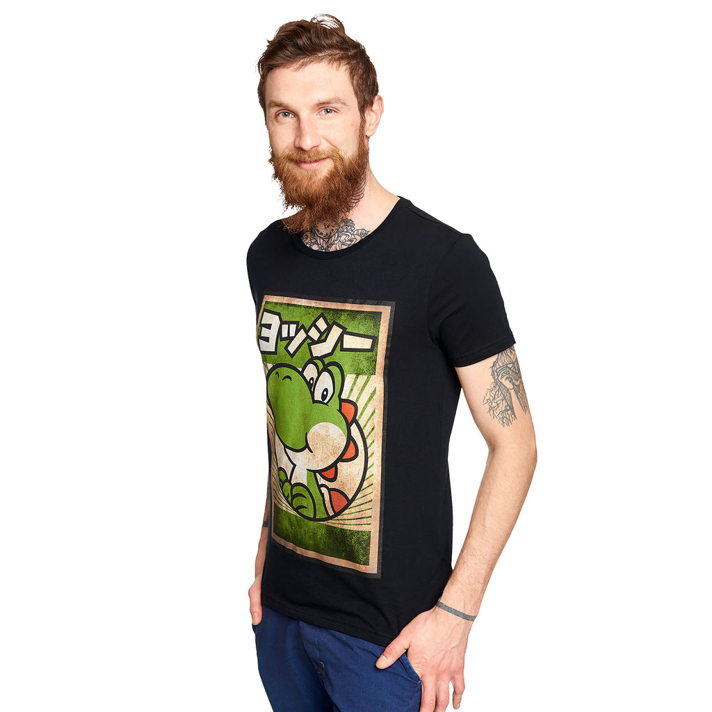 Produktbild Super Mario - Yoshi Propaganda Poster T-Shirt svart