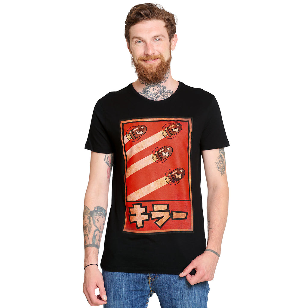 Produktbild Super Mario - Bullet Bill Propaganda Poster T-shirt svart
