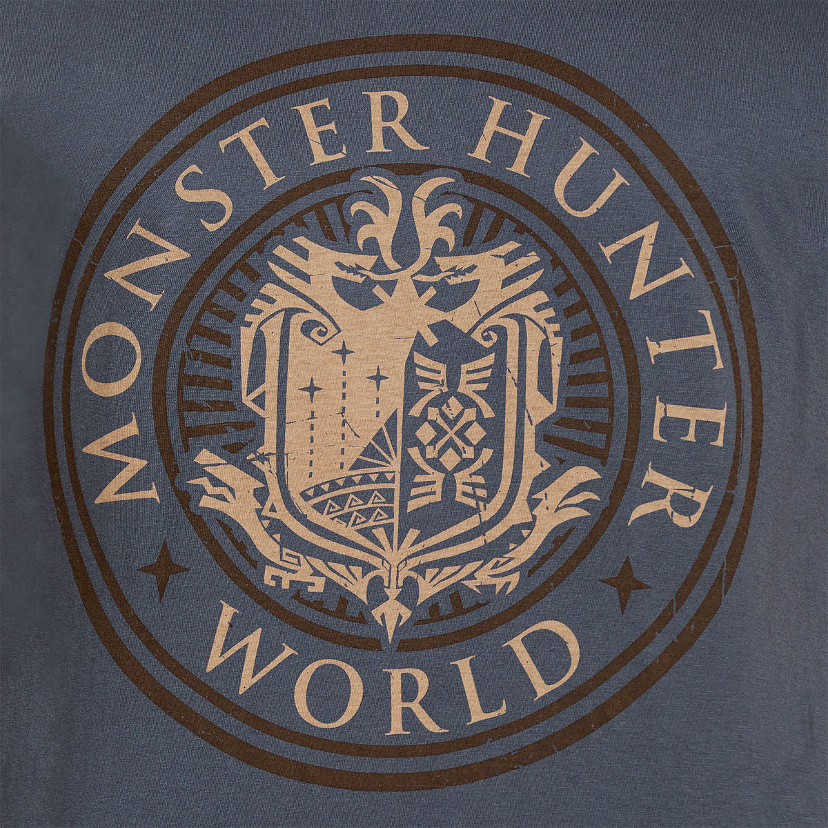 Produktbild Monster Hunter - World Logo T-shirt blå