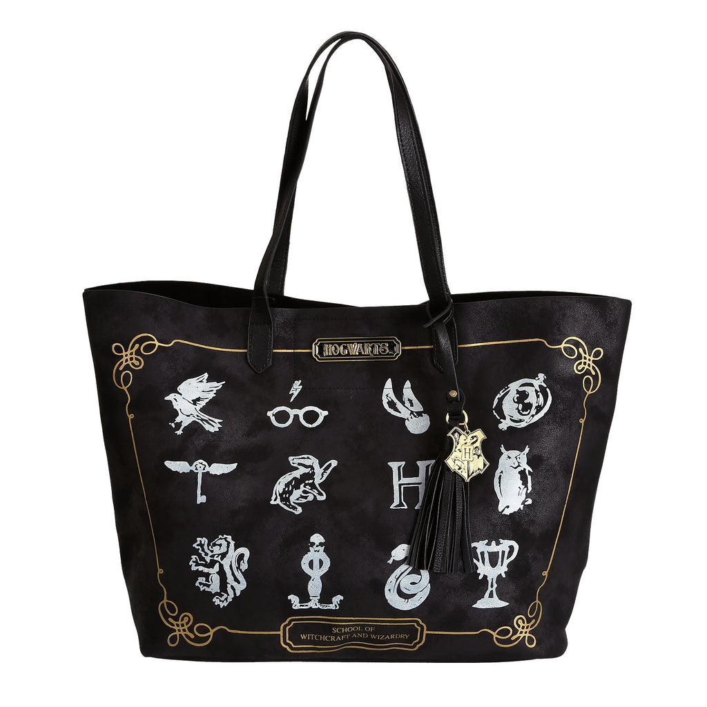 Produktbild Harry Potter - Hogwarts symboler Shopper-väska