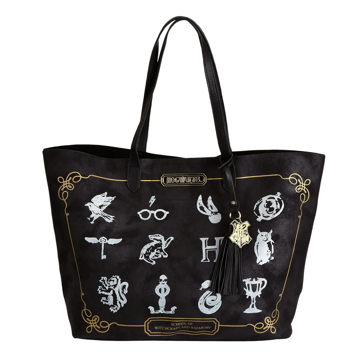 Produktbild Harry Potter - Hogwarts symboler Shopper-väska