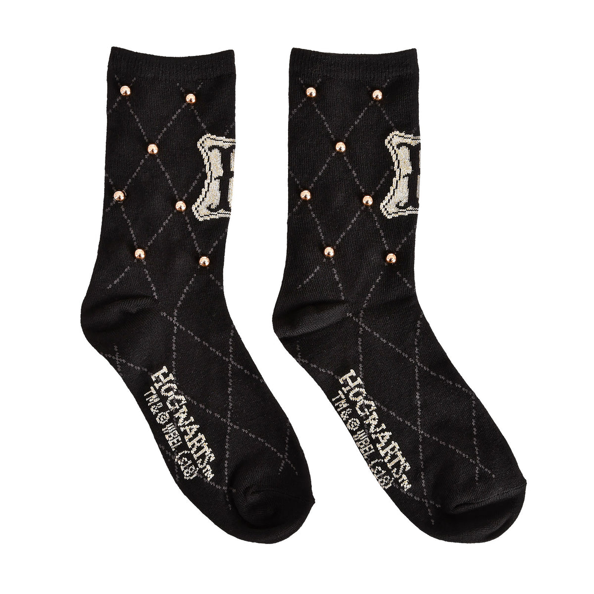 Product image Harry Potter - Hogwarts Logo Socks with Studs Black
