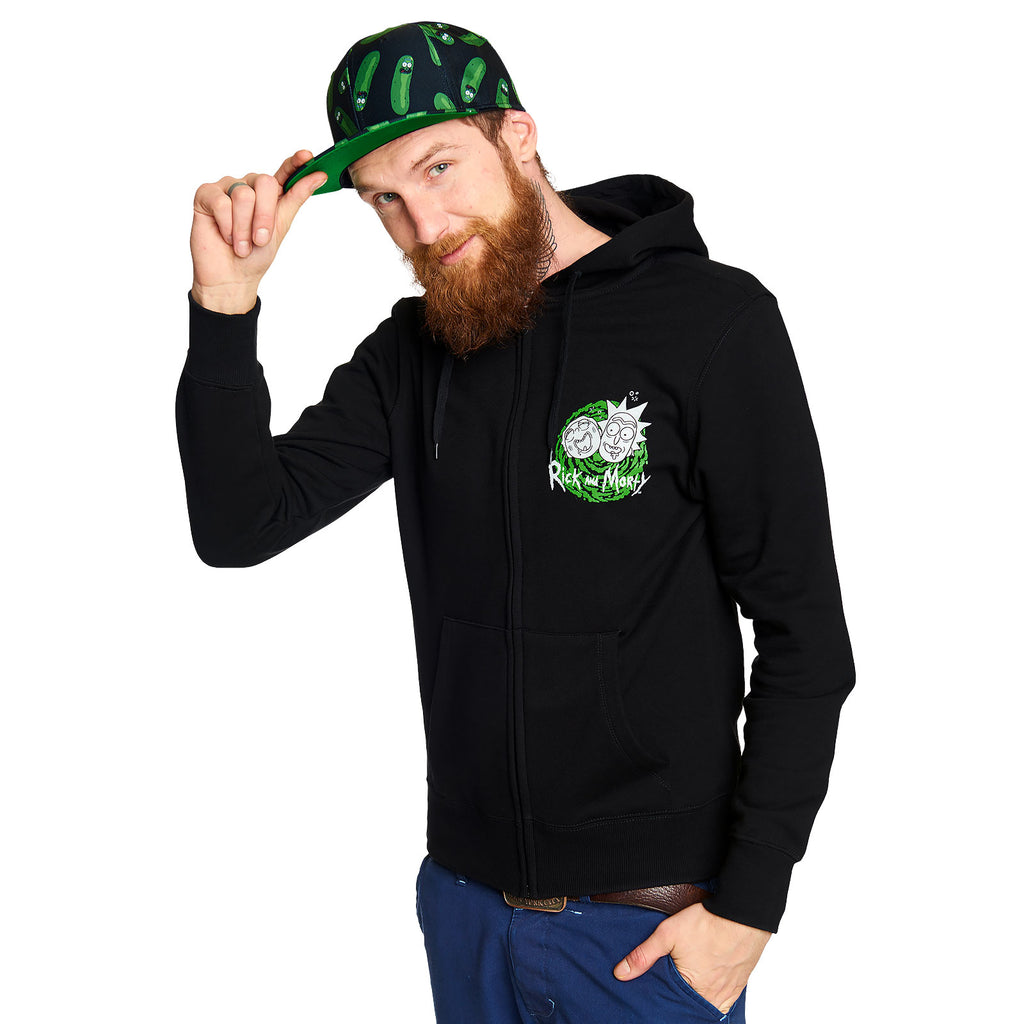 Produktbild Rick and Morty - Riggity Wrecked svart huvtröja
