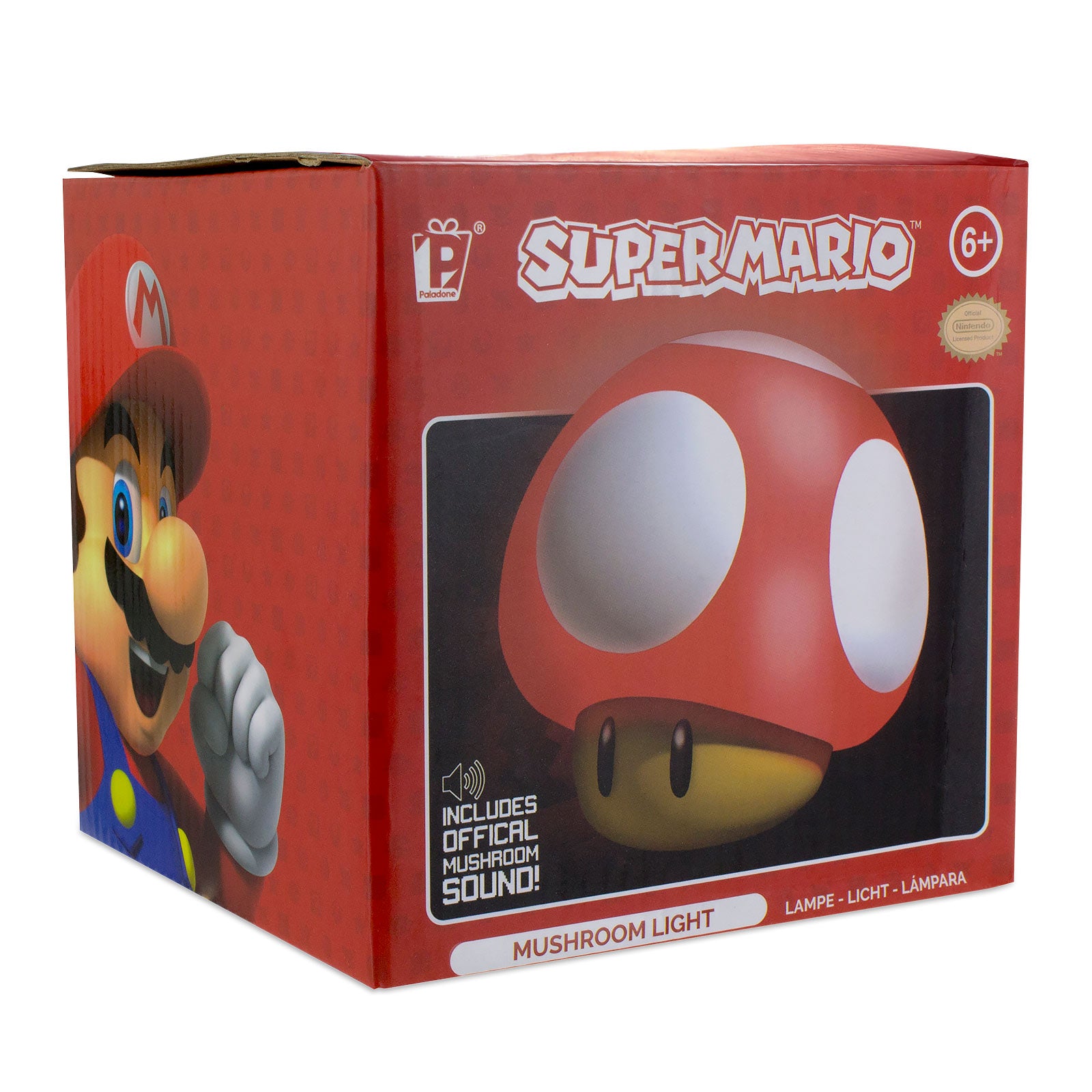 Produktbild Super Mario - Super-svamp bordslampa med ljud