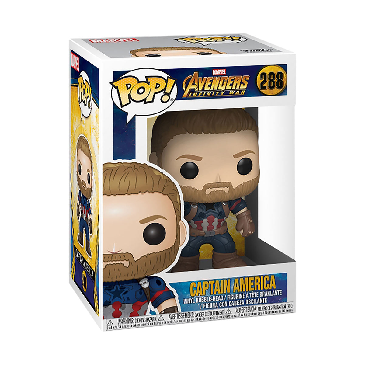 Produktbild Avengers - Captain America Infinity War Funko Pop vickande huvudfigur