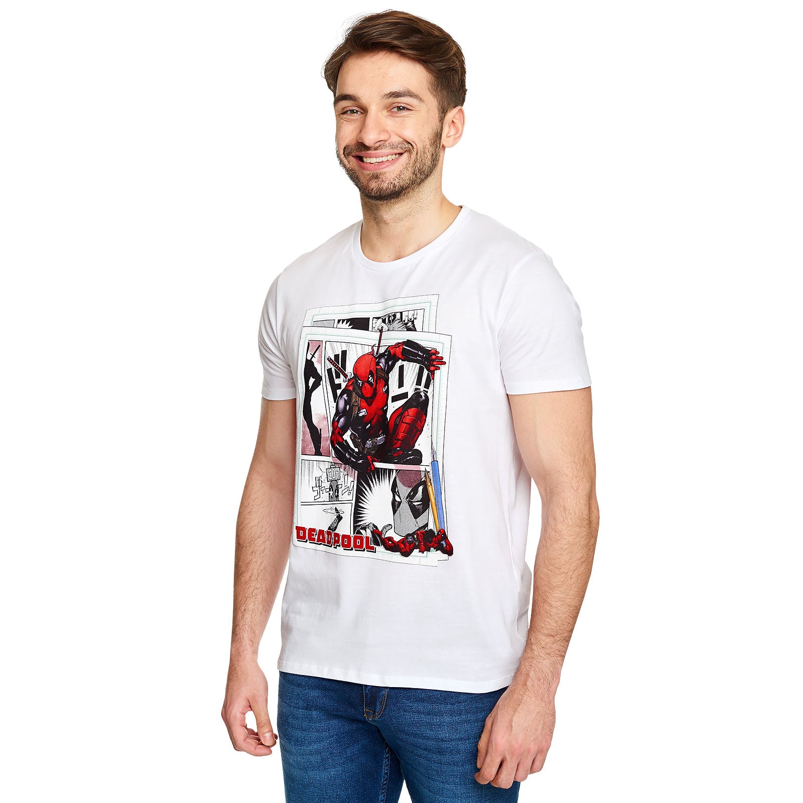 Produktbild Deadpool - Comic Action T-shirt vit