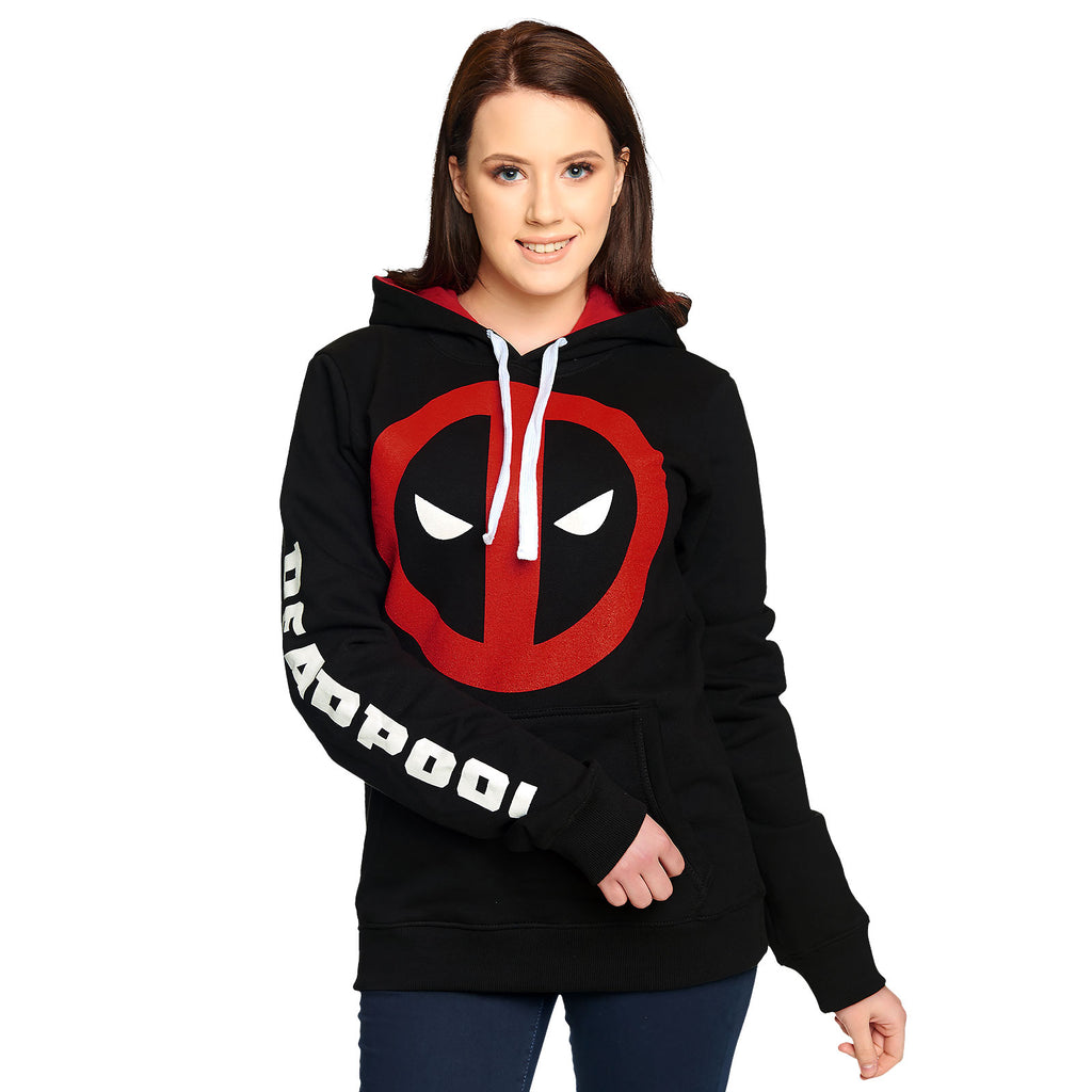 Produktbild Deadpool - Eyes Logo Hoodie svart