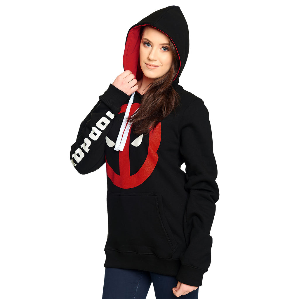 Produktbild Deadpool - Eyes Logo Hoodie svart