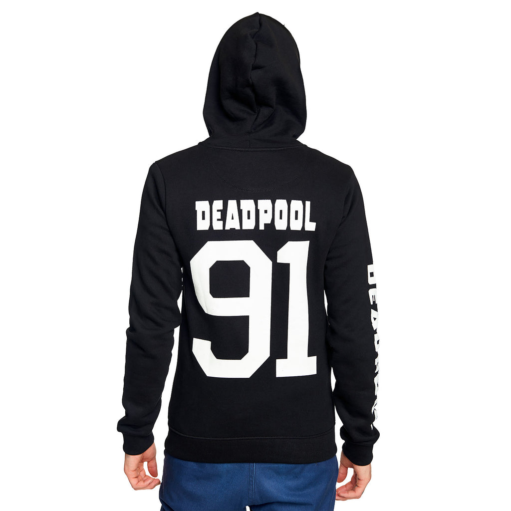 Produktbild Deadpool - Number 91 svart huvtröja